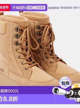 1h可退 香港直邮Moon Boot 月亮靴 女士 Ltrack 山羊皮边战地靴 0