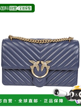 香港直邮PINKO 女士斜挎包 100941A0GKG08Q SS2025 灰色 翻盖单肩