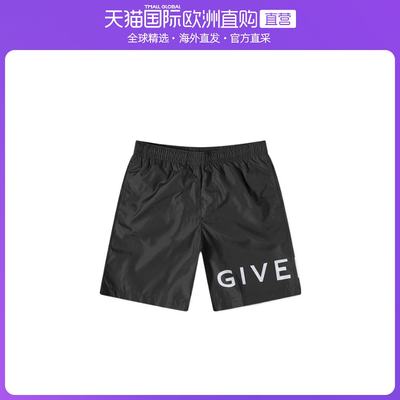 香港直邮Givenchy 黑色徽标泳裤 BMA00N1453