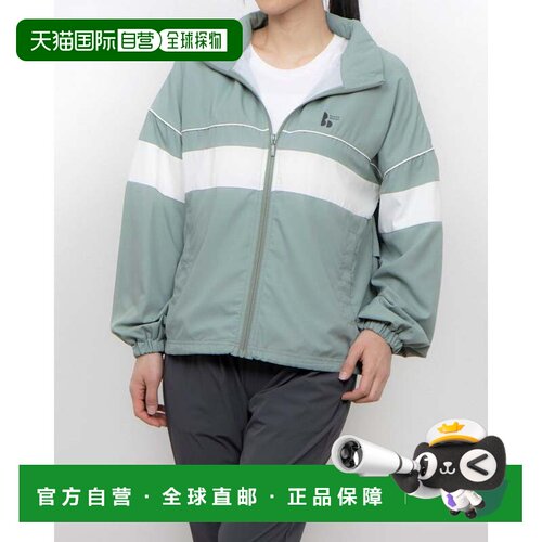 日本直邮女士健身外套 AIRLIP ZIP JACKET TRBM-3P2005WJ 烟绿色