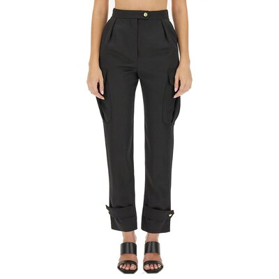 ALEXANDER MCQUEEN 女士休闲裤 754576 AW2023 黑色