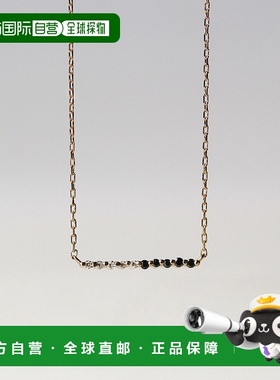 1h可退 日本直邮cui-cui 黑钻钻石K10YG项链 783637吊坠