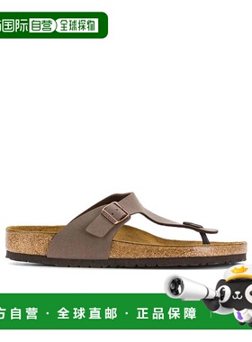 香港直邮Birkenstock 徽标夹趾凉拖凉鞋 043751MOCCA