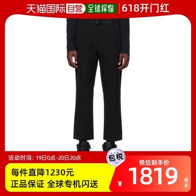 香港直邮潮奢 GOLDWIN 男士 黑色 One Tuck Tapered 长裤 GL73172