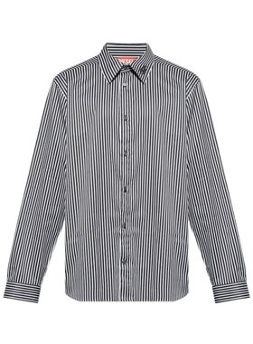 DIESEL 男士衬衫 A142490KMAC9XXA AW2024 灰色 长袖衬衫