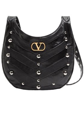 VALENTINO 女士单肩包 WB0S63PXJ0NO AW2025 黑色 vlgo单肩包