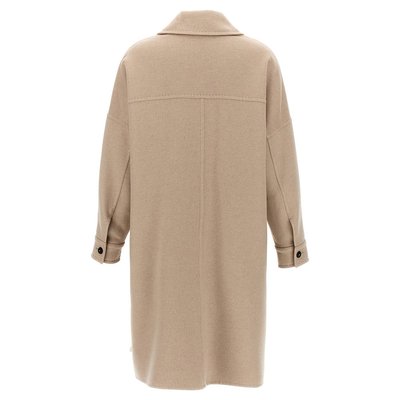 MAX MARA 女士大衣 BARUFFA026 AW2024 浅棕色 'Baruffa' coat