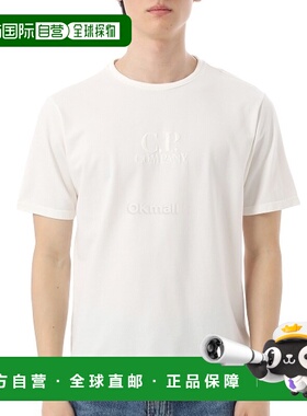 韩国直邮CP COMPANY 触感珠地网眼刺绣 T 恤 (18CMTS133A 006263G