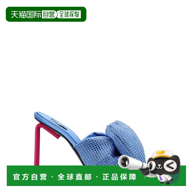 1h可退 香港直邮Off-white 女士 灰白 Allen 露趾一腳蹬穆勒鞋 45