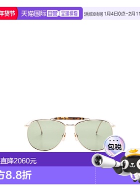 香港直邮Thom Browne 飞行员镜框太阳镜 UES015AG0001