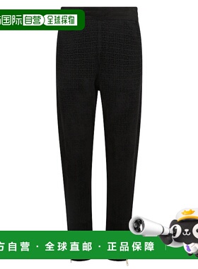 香港直邮GIVENCHY 女士休闲裤 BW50RQ4ZAG001 SS2022 黑色 Viscos