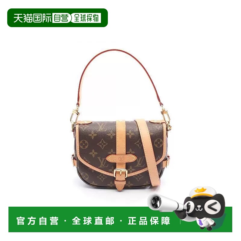 1h可退 日本直邮中古LV路易威登女包A级95新Saumur BB迷你双子星B