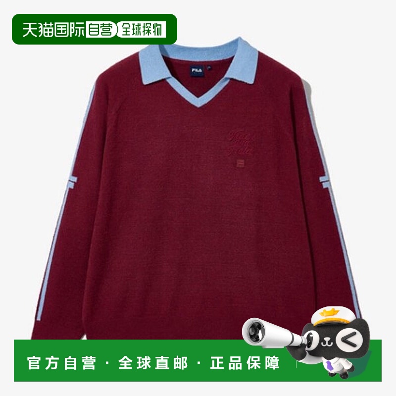 韩国直邮FILA Wheela Cara Boucle 套头毛衣 FS253ST01X001639