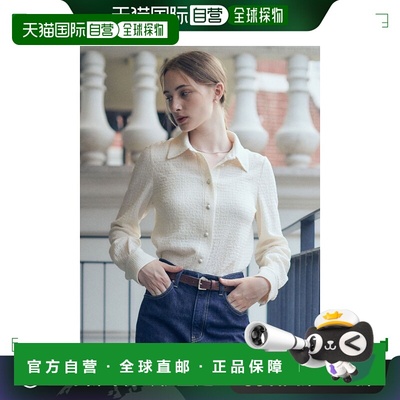 韩国直邮LOEUVRE正品 雪纺衫301854215Crinkle Blouse SW2AB711-0