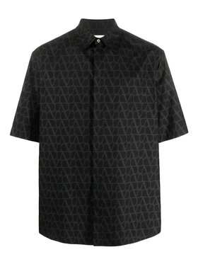 Valentino 印花图案休闲衬衫 3V3AAM959JS