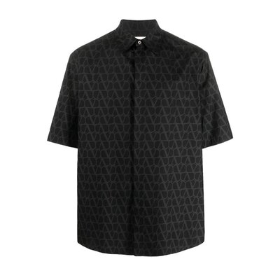 Valentino 印花图案休闲衬衫 3V3AAM959JS