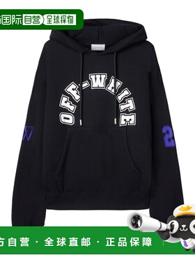 香港直邮Off-White 抽绳连帽卫衣长袖 OMBB118S24FLE005