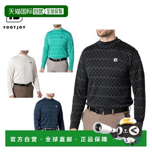 日本直邮FootJoy 男士 Logo 提花长袖高领衬衫 FJ-F24-S11 高尔夫