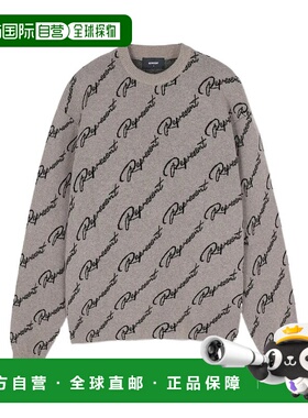 香港直邮Represent 圆领长袖提花毛衣 MH3010