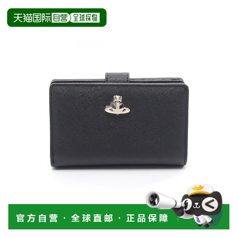 日本直邮中古Vivienne Westwood薇薇安女S级99新bi-fold双折牛皮