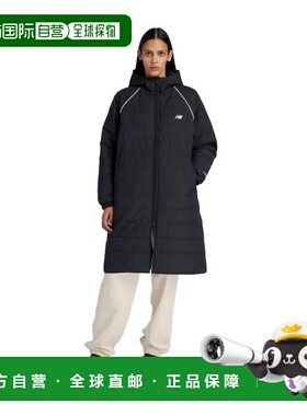 日本直邮New Balance 女士长款带衬垫外套 AWJ53173BK 女士外套