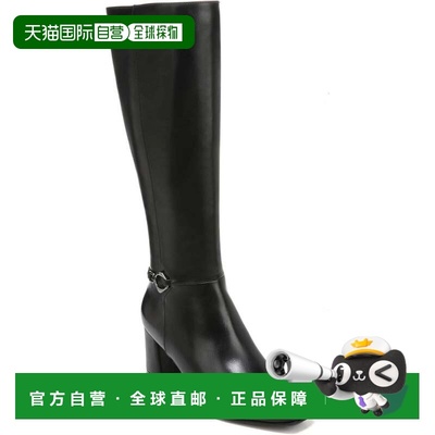 自营Naturalizer Waylon Boots Women Black Faux Leather Square