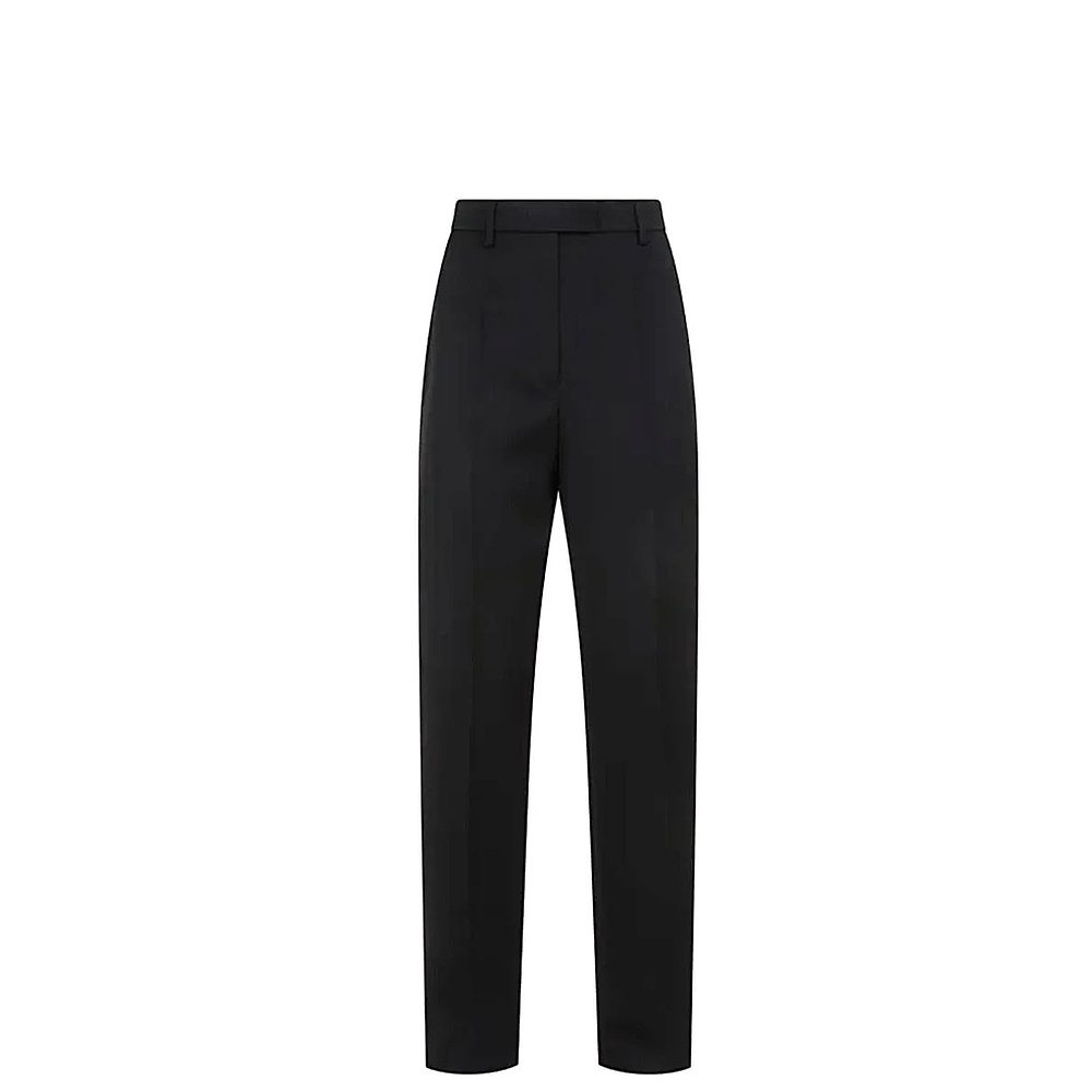 PRADA 女士休闲裤 P262HSOOO477NERO AW2024 黑色 PRADA Clothing
