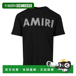 AW2025 香港直邮AMIRI AMJYTE1214BLACK T恤 黑色 男士
