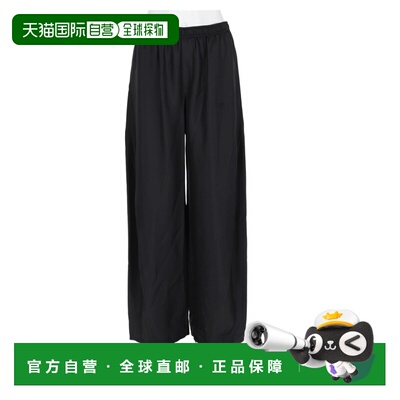 自营alexander wang黑色真丝阔腿正装长裤-黑色 美国奥莱直发
