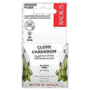 香港直邮RADIUS,有机牙线,丁香豆蔻味,55 码(50 米)正品