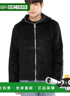 OUR LEGACY 全拉链兜帽黑色毛毛夹克 时尚百搭经典简约 M4243FBH