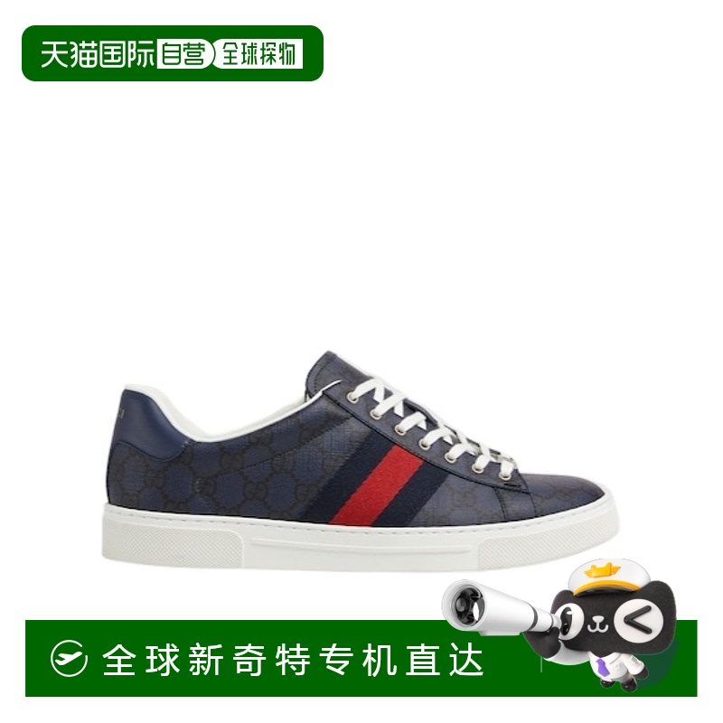 1h可退 香港直邮GUCCI 男士休闲鞋 760775FAELM8741 CO 蓝色 Ace