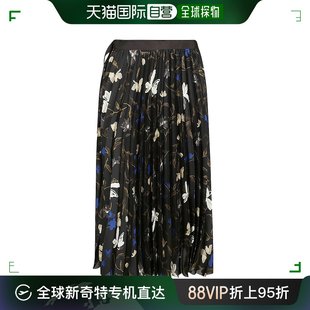 sacai 香港直邮潮奢 女士 花卉印花百褶裙 Sacai 2407298