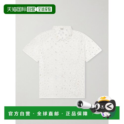 香港直邮Bode 男士 Primrose 棉花边衬衫 MRS24SH044WHITE