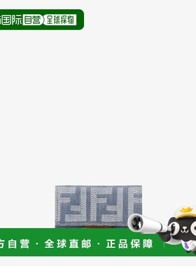 香港直邮FENDI 女士钱包 8M0395AUT4F1SXQ AW2025 蓝色 紧凑型三