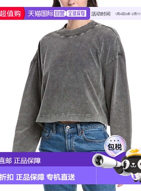 自营THE UPSIDE Soho Cropped Top - Black 上衣美国直发奥莱