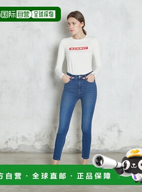 【日本直邮】猛犸象 印花长袖T 恤 女款 1016-01040 白色/红色