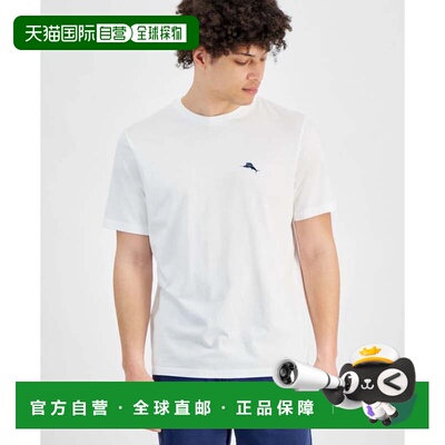 自营Tommy Bahama t恤男士3XL白色周年纪念鸡尾酒圆领FTS1647-白