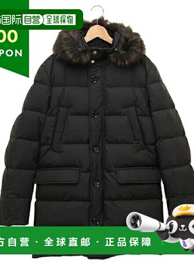 日本直邮MOORER Barbieri 连帽羽绒服黑色男士MOUPA100015 U0001