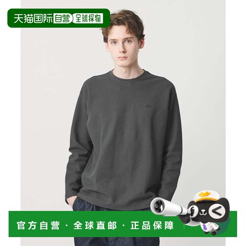 日本直邮LACOSTE 长袖T恤 DK.GRAY男装