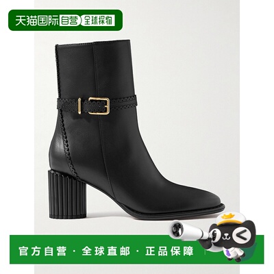1h可退 香港直邮ZIMMERMANN 女士 Eddie 搭扣齿纹皮质短靴 5419FF
