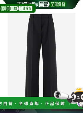 香港直邮VALENTINO 女士休闲裤 5B0RB62088J0NO CO 黑色直筒裤