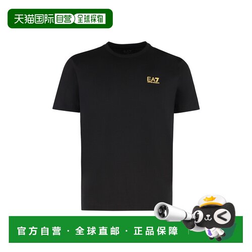 香港直邮EA7 男士T恤 8NPT25PJVPZ0208 AW2026 黑色 T-SHIRT