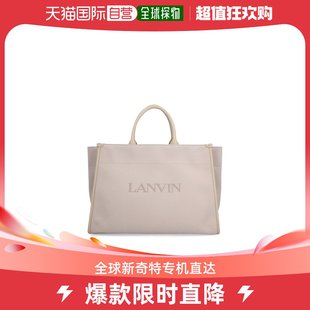 香港直邮潮奢 女士Lanvin 小号徽标细节托特包 Lanvin
