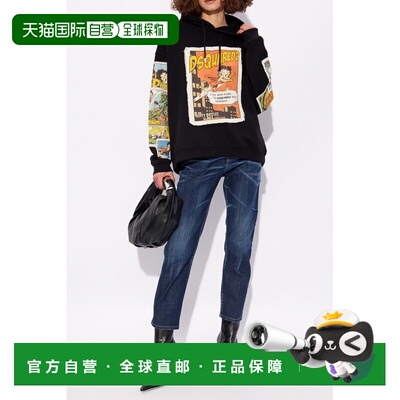 香港直邮DSQUARED2 女士牛仔裤 S75LB0863S30342470 CO 黑色
