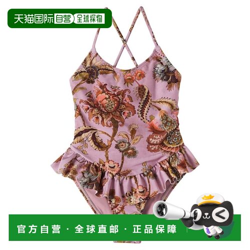 香港直邮ZIMMERMANN女童连体泳衣 【付后1h可退】