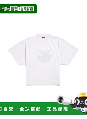 1h可退 香港直邮Balenciaga 巴黎世家 女士 Kittycat 短款T恤(Dir