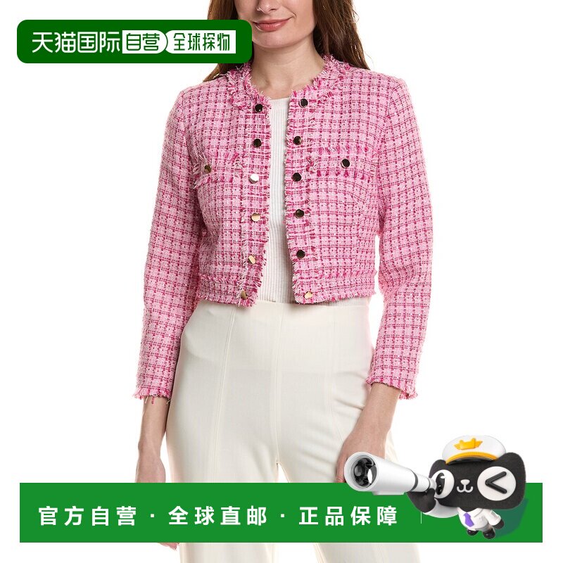 自营tyler boe Jackie Boucle Jacket - pink 美国奥莱直发外套