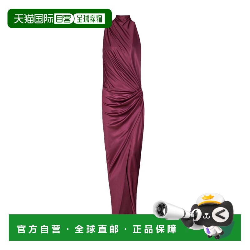 香港直邮Balmain 垂褶长连衣裙 FF0RP987JK74