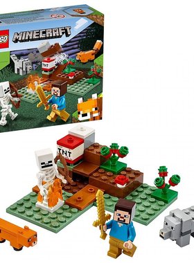 日本直邮LEGO乐高小颗粒 Minecraft Taiga Adventure 21162